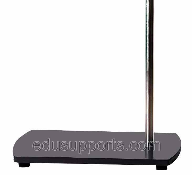 Lab Stand Support Ring Stand with massive 12x8 Inch Heavy Duty Metal Plate Base (9.85 lbs) and specialized 0.55 Inch Tapped Bush.