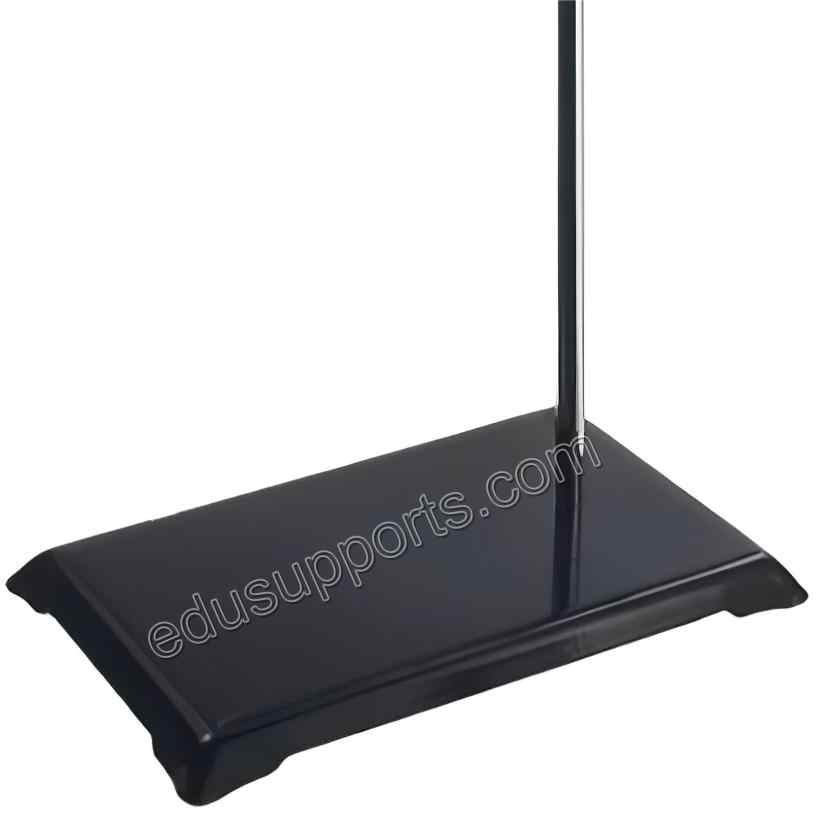 Lab Stand Support Ring Stand with 6x4 Inch Premium Iron Base (2.25 lbs) and specialized 0.24 Inch Tapped Bush for small, stable setups.