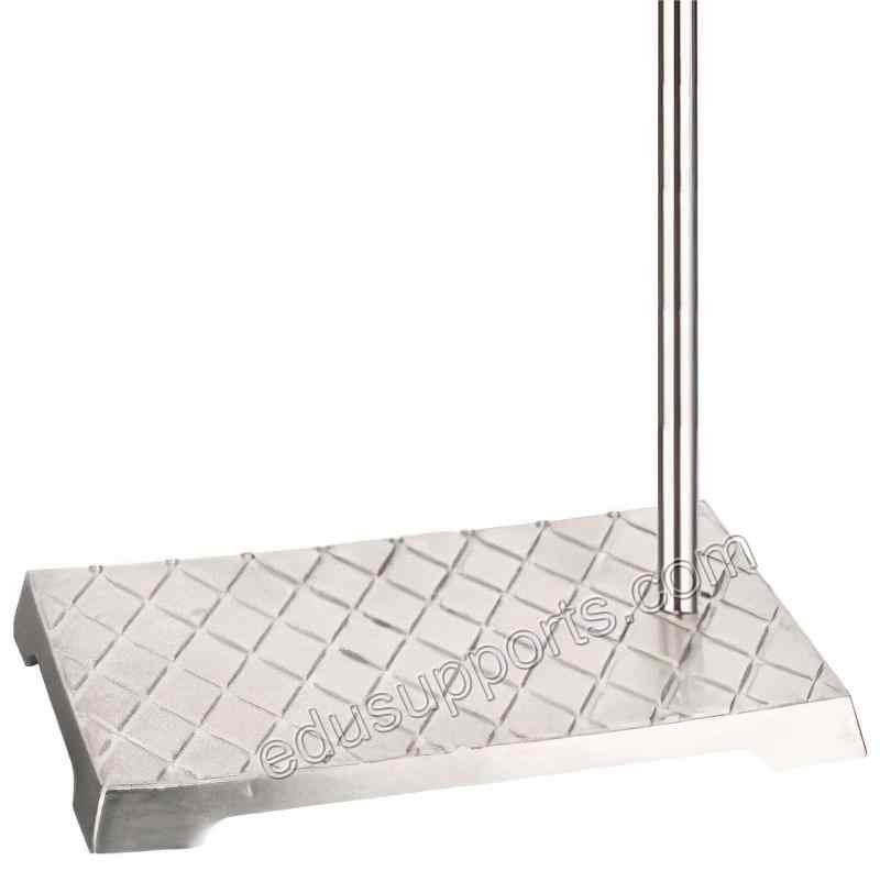 Lab Stand Support Ring Stand with 8x5 Inch Stainless Steel Base (2.25 lbs) and single 0.47 Inch Tapped Bush.