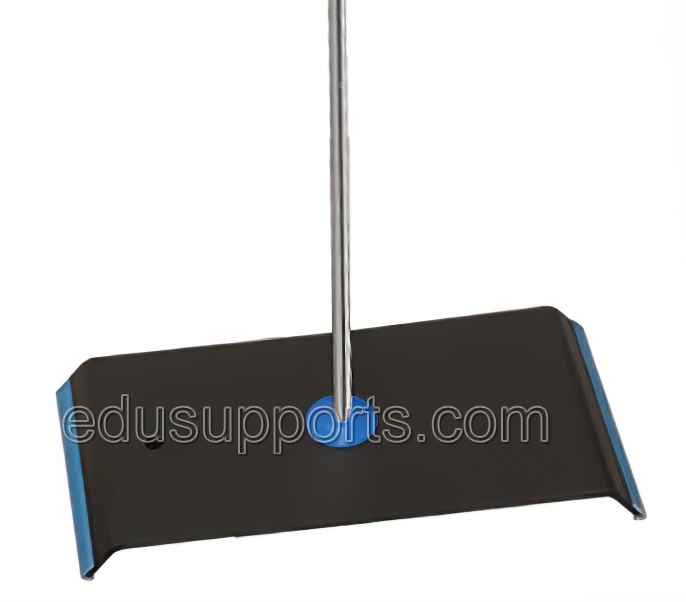 Rectangular Retort Base 12x6 Inch (3.42 lbs) with Dual 0.39 Inch Tapped Bushes, Rust Proof metal plate for robust lab support.