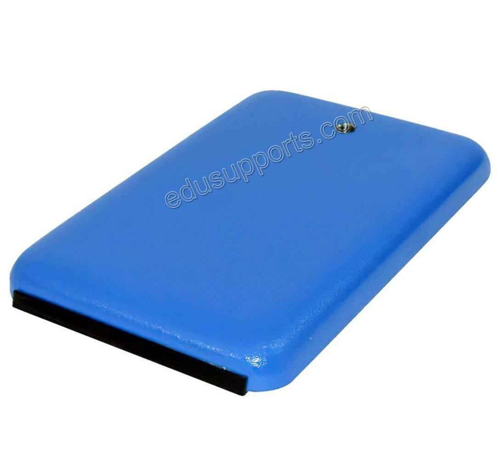 Rectangular Retort Base 8x5 Inch, 2.55 lb heavy-duty cast iron, corrosion-resistant for large laboratory support systems.