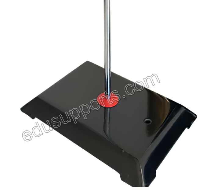 Retort Support Stand with 8x5 Inch Premium Iron Material Base (1.55 lbs) and Dual 0.39 Inch Tapped Bushes.