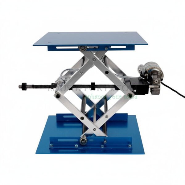 Large Labjack 24V Motorized Anodized Aluminum Lab Jack – 300 x 300mm 2-Stage ...