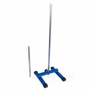 H-Shape Heavy Duty Retort Stand 75cm – 2kg Cast Iron Base, 12mm Dual Rod Set