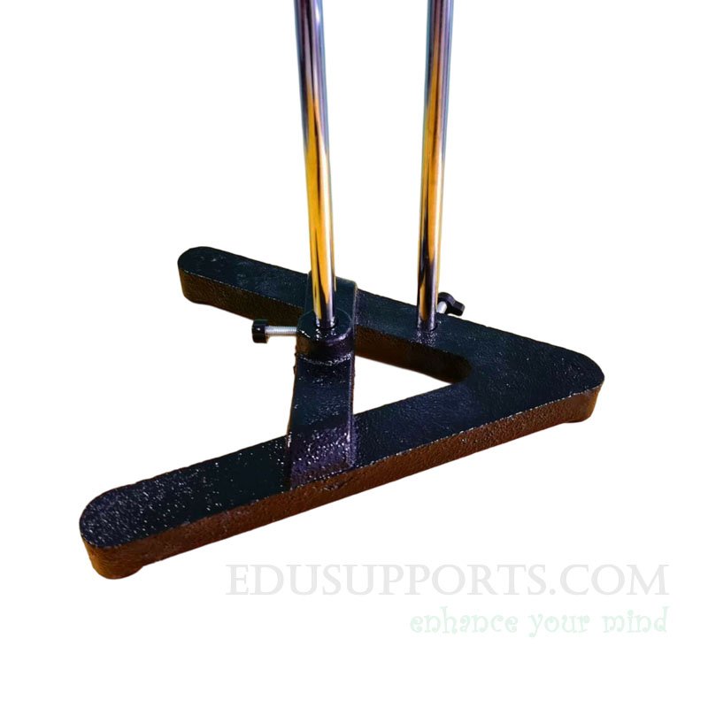 Retort Stand Base A-Shape Nesting Type 3.5 kg Side 27 cm Double Threaded