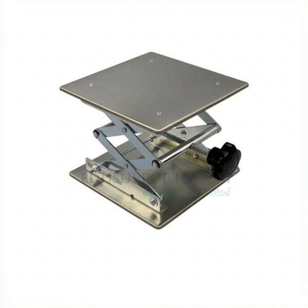 Large Labjack Stainless Steel Lab Jack – 250 x 250mm Heavy-Duty Scissor Lift ...