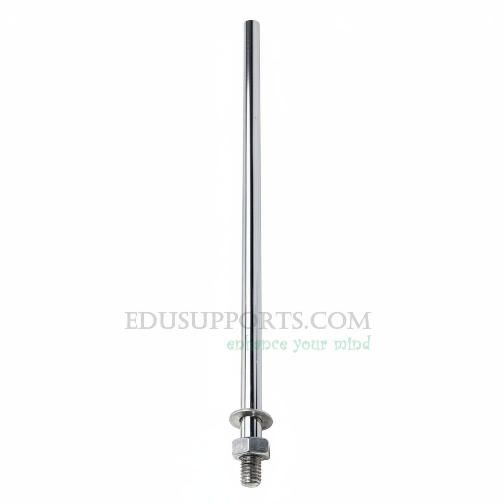 Thick Retort Stand Rod 100cm (1 Meter), 12mm Diameter Steel, 1.5cm Thread for Ultimate Vertical Stability.