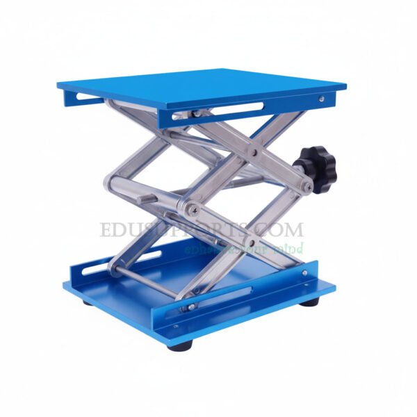 Large Labjack Anodized Aluminum Lab Jack – 200 x 200mm Scissor Lift - EduSupports