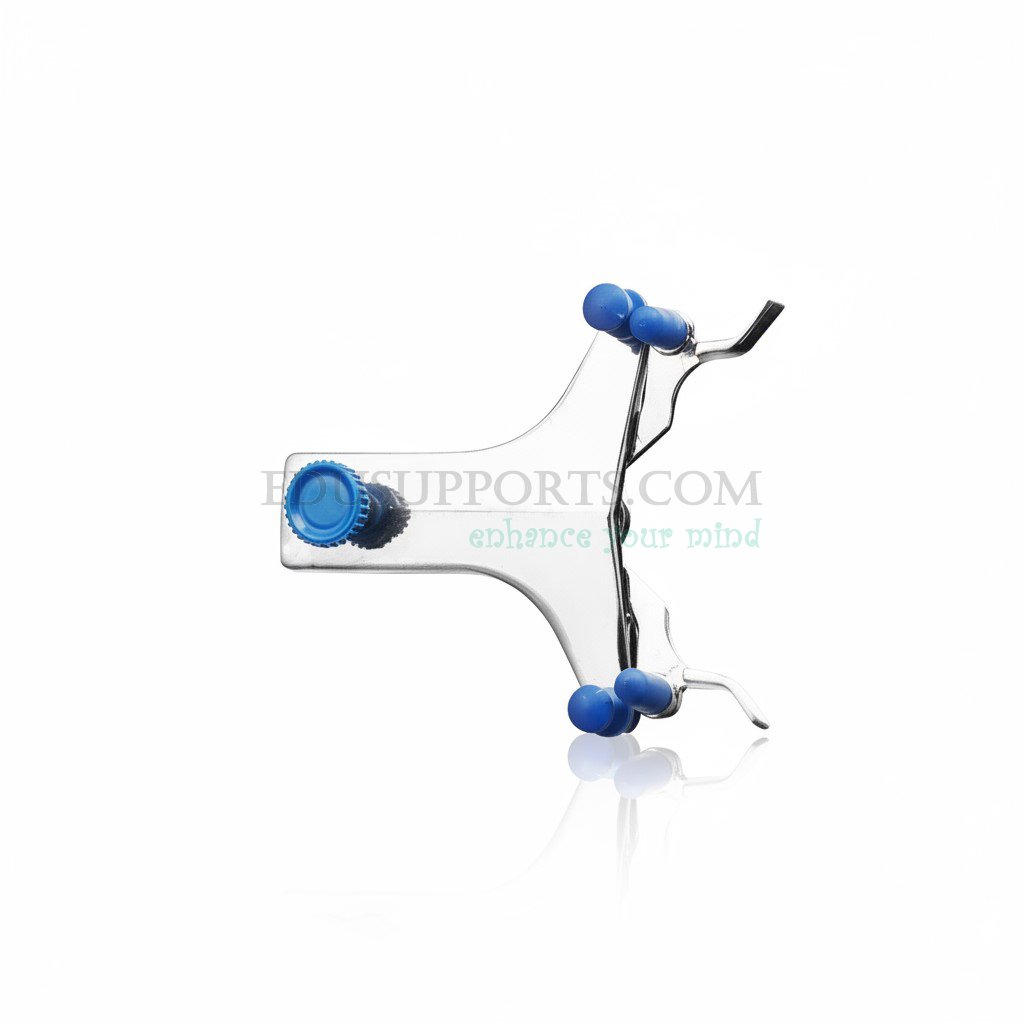 german-electroplated-burette-clamp-single-sided.German electroplated burette clamp single sided SKU 0207010180-08, max opening 40mm, total width 145mm, heavy duty for iron stand