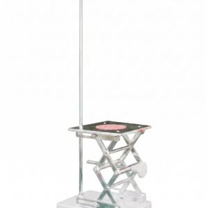 adjustable laboratory jack with platform and support rod stainless steel 20kg capacity