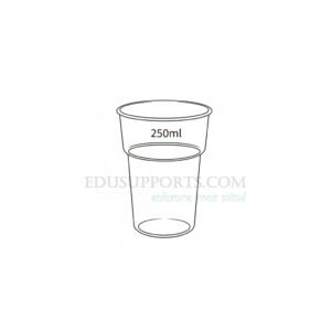 Dyeing beaker with wide mouth product photo – EduSupports borosilicate glass inverted conical design for textile dye color analysis