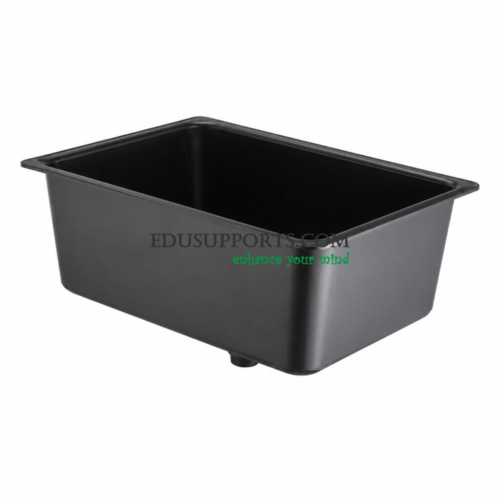 Laboratory PP large sink black heavy duty polypropylene lab sink