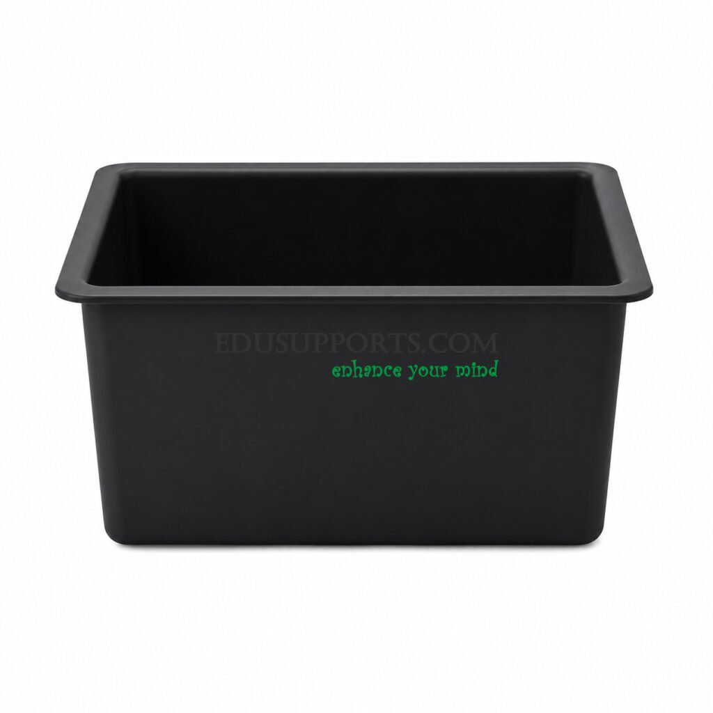 Laboratory PP medium sink black large size polypropylene lab sink