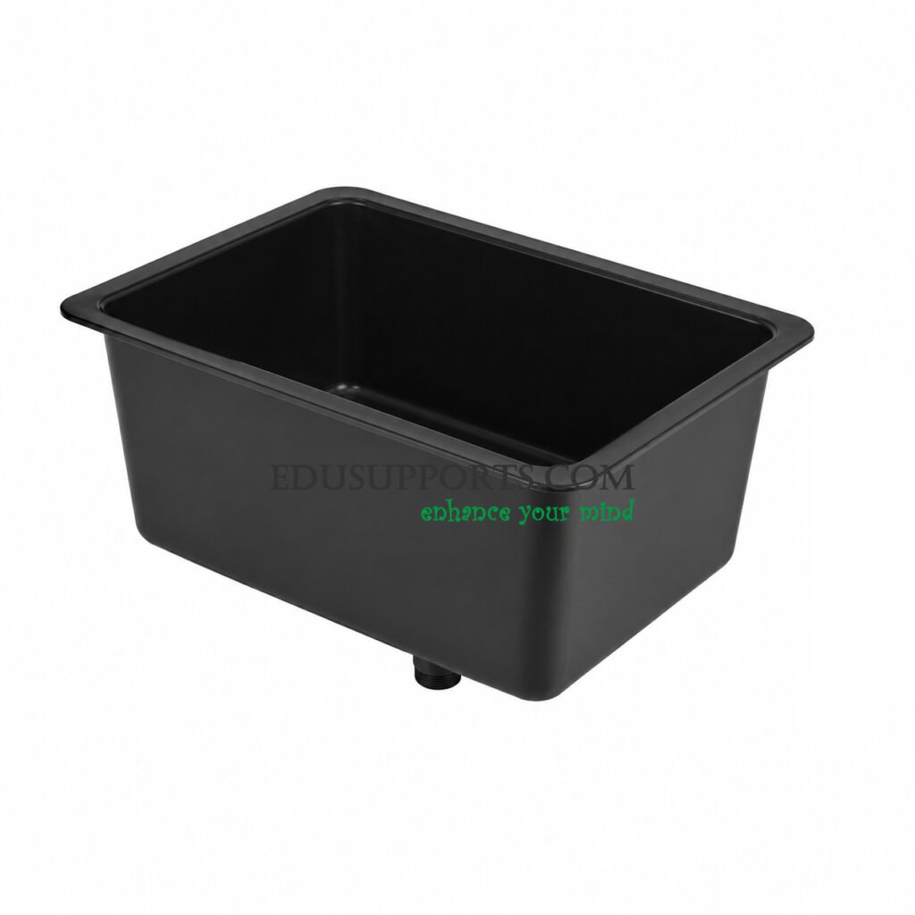 Laboratory PP medium sink balck polypropylene lab sink standard size