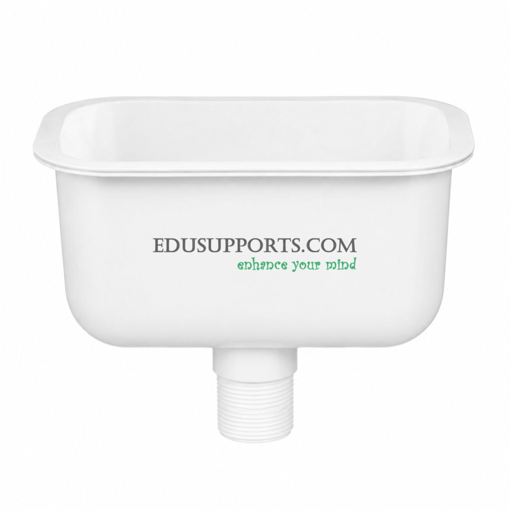 Laboratory PP small sink white oval polypropylene lab sink chemical resistant