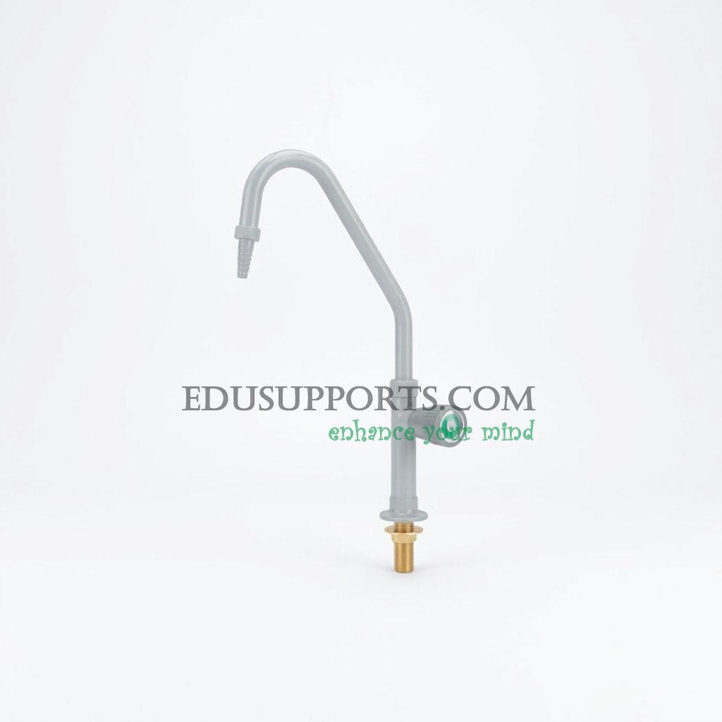 Single-post laboratory faucet angle pointed nozzle grey epoxy pro model