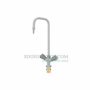 Single-post laboratory faucet hot cold mixing angle pointed nozzle grey epoxy deluxe