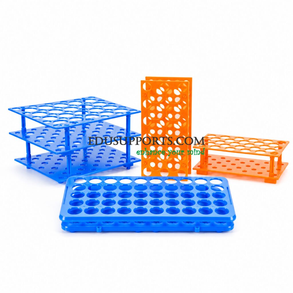 2-in-1 detachable centrifuge tube rack orange blue light blue 28 50 holes for 10-15ml and 50ml tubes