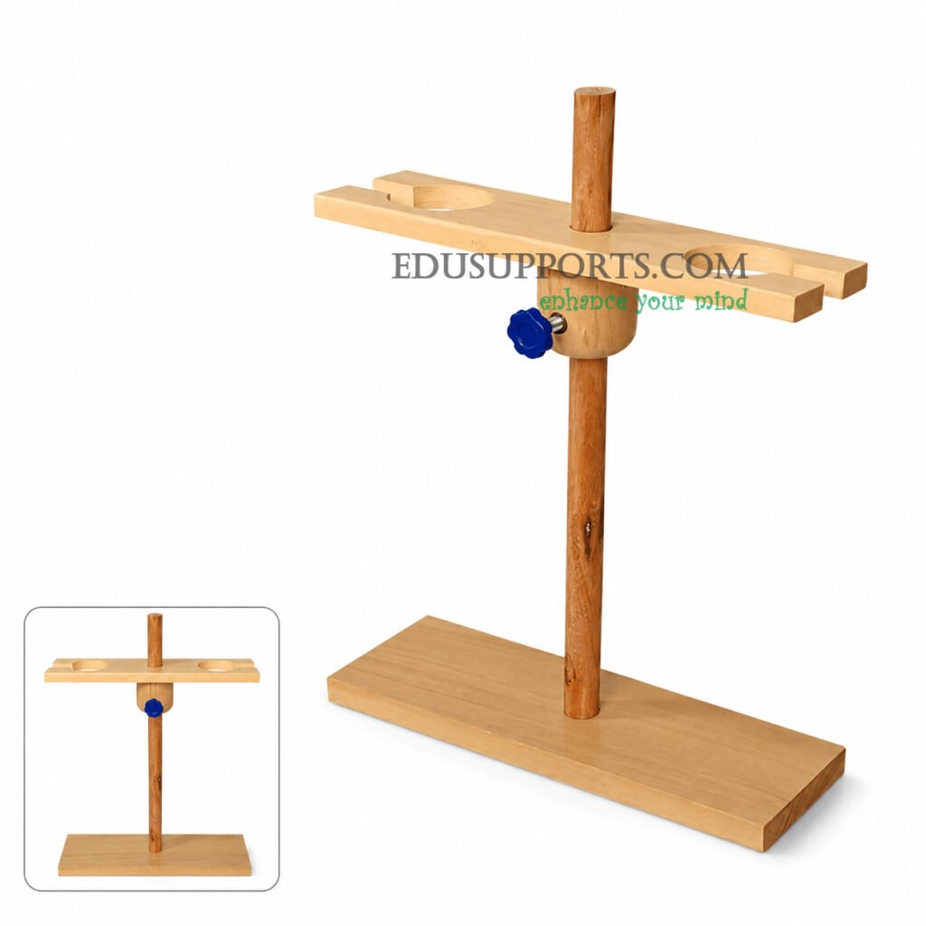 Separatory Funnel Stand – 2 Hole 125ml Single Post – SKU 020703001-04