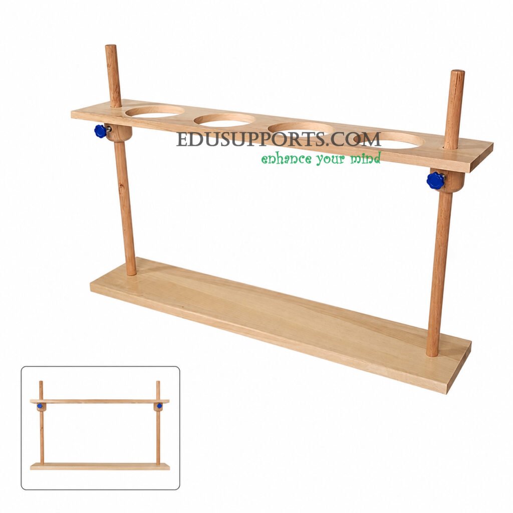 Separatory funnel stand 4 hole 1000ml double post 9cm holes large capacity heavy duty