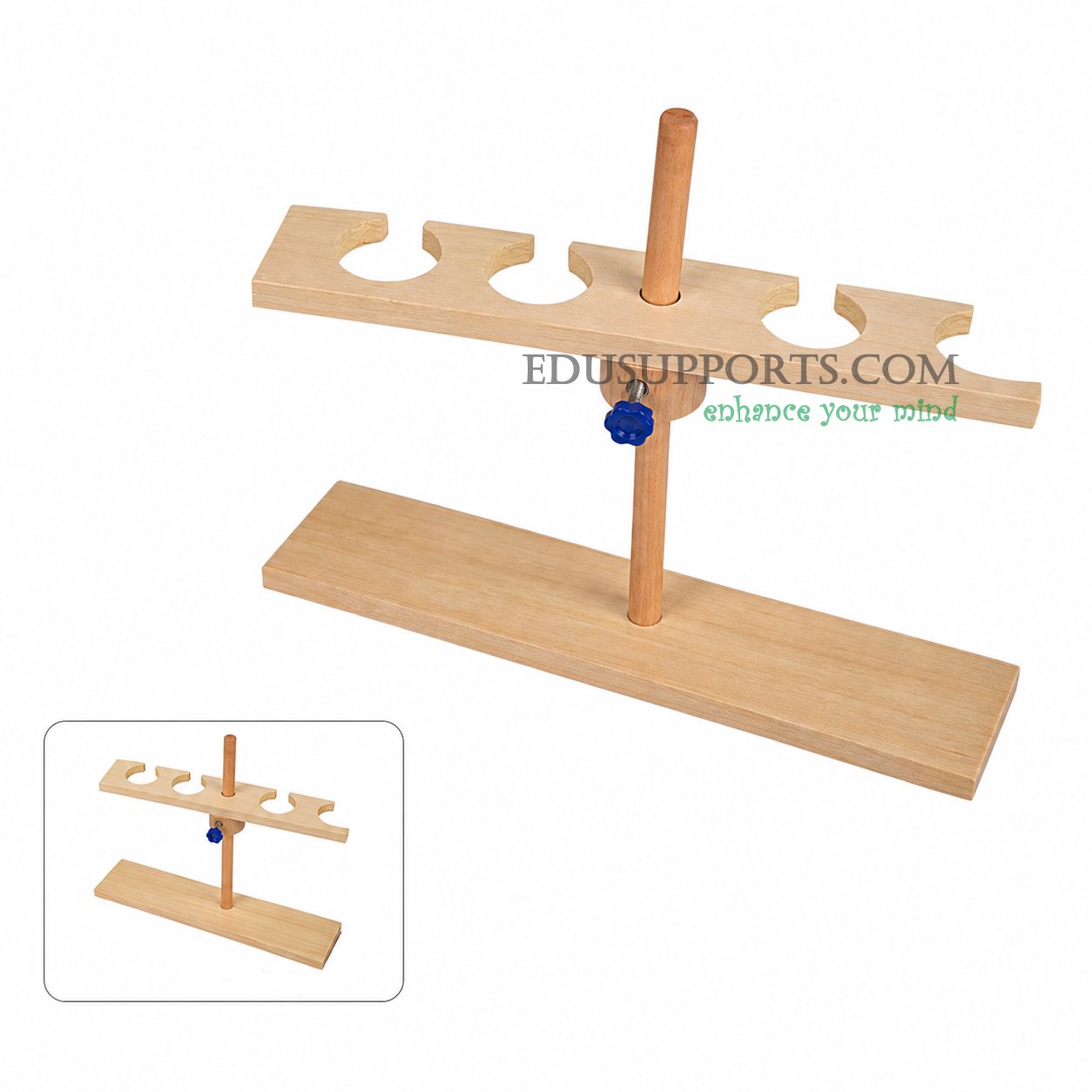 Separatory funnel stand 4 hole 125ml single post for separatory funnels