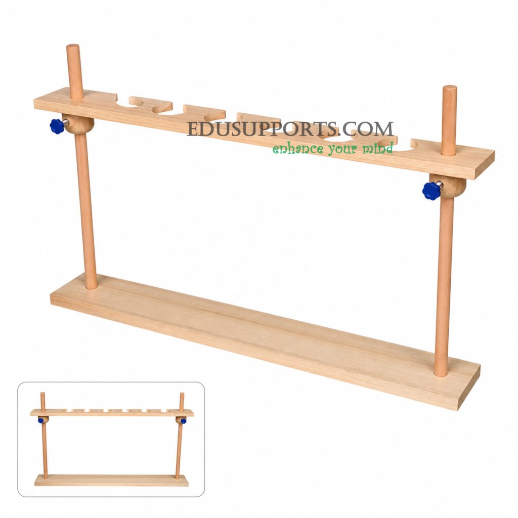 Separatory funnel stand 6 hole 500ml double post 6cm holes tall high capacity