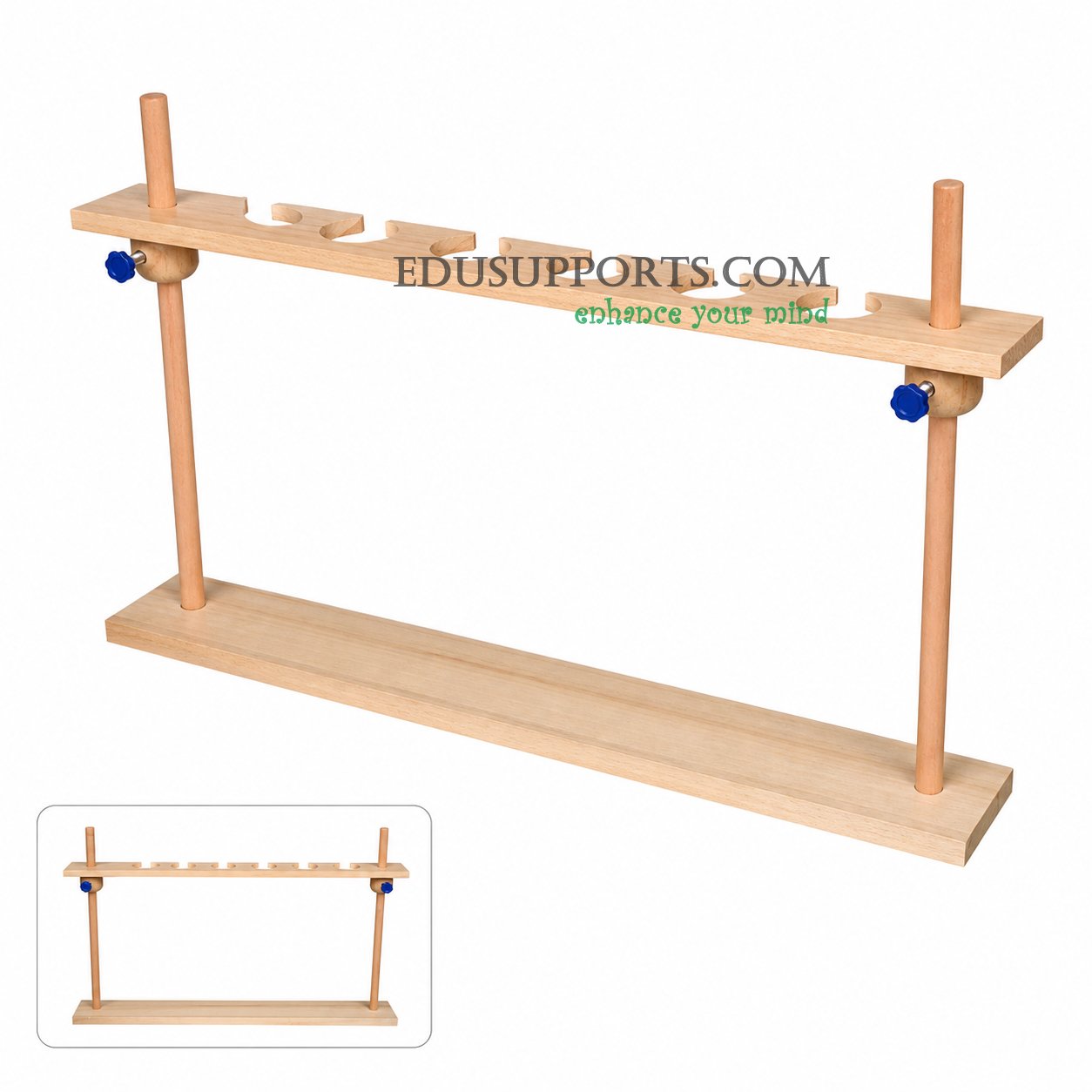 Separatory funnel stand 6 hole 500ml double post 6cm holes tall high capacity
