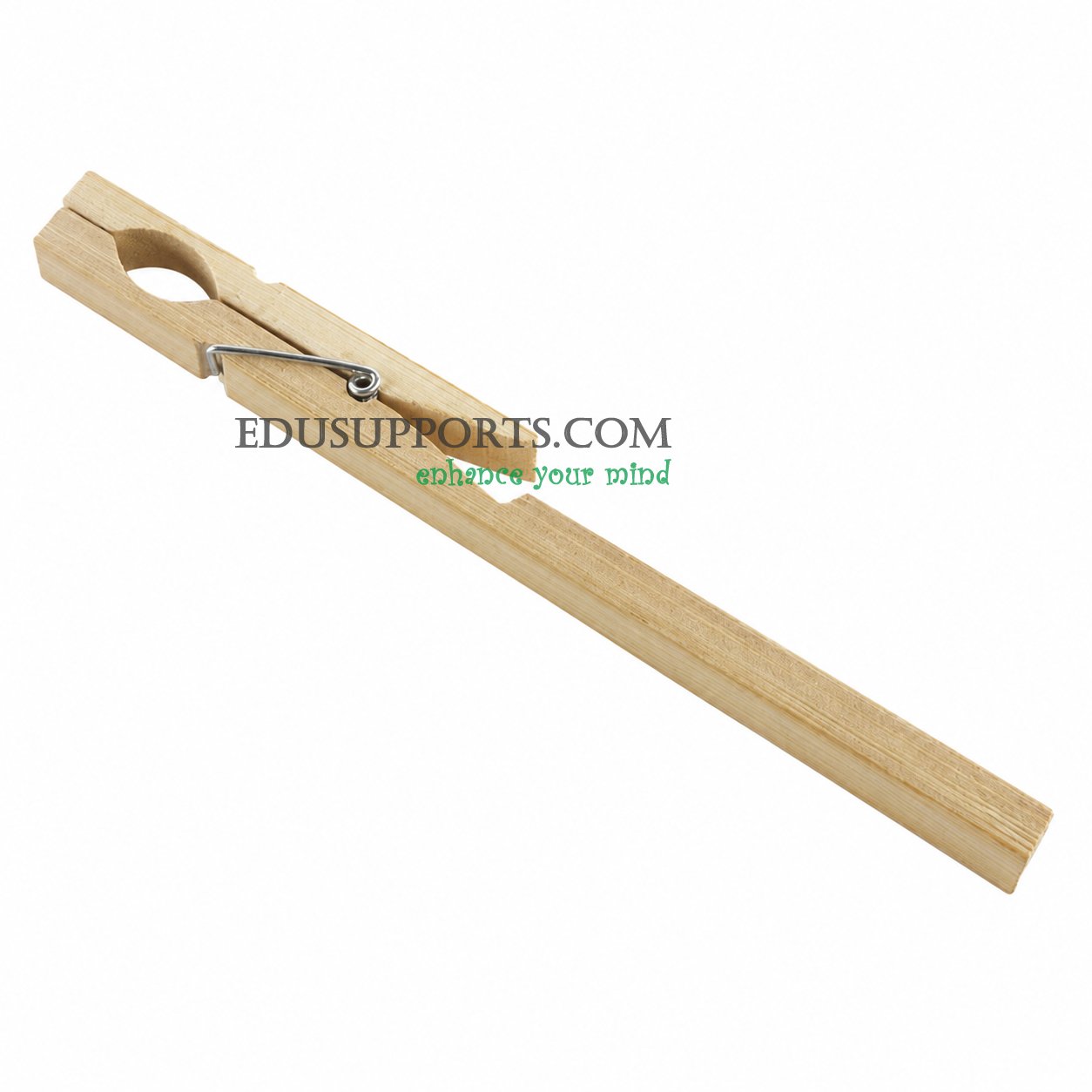 Bamboo test tube clamp round hole 180x16x12mm for 12-25mm tubes lightweight