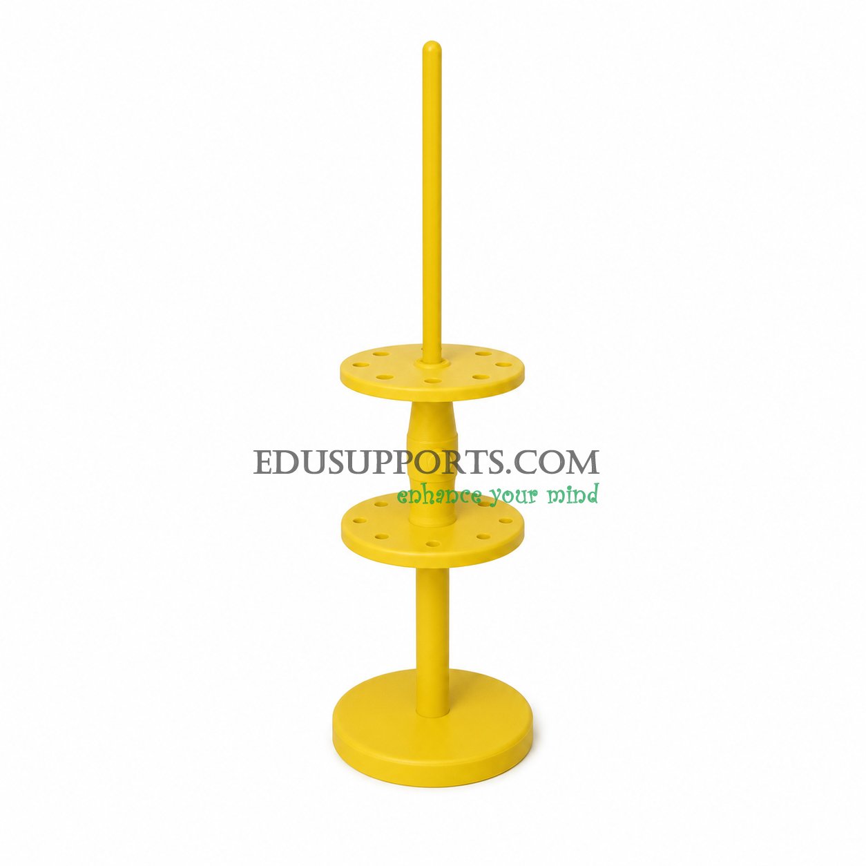 Wooden pipette stand rotary round 16 holes 360 degree rotation multi diameter 11 14 17mm for laboratory pipette organization
