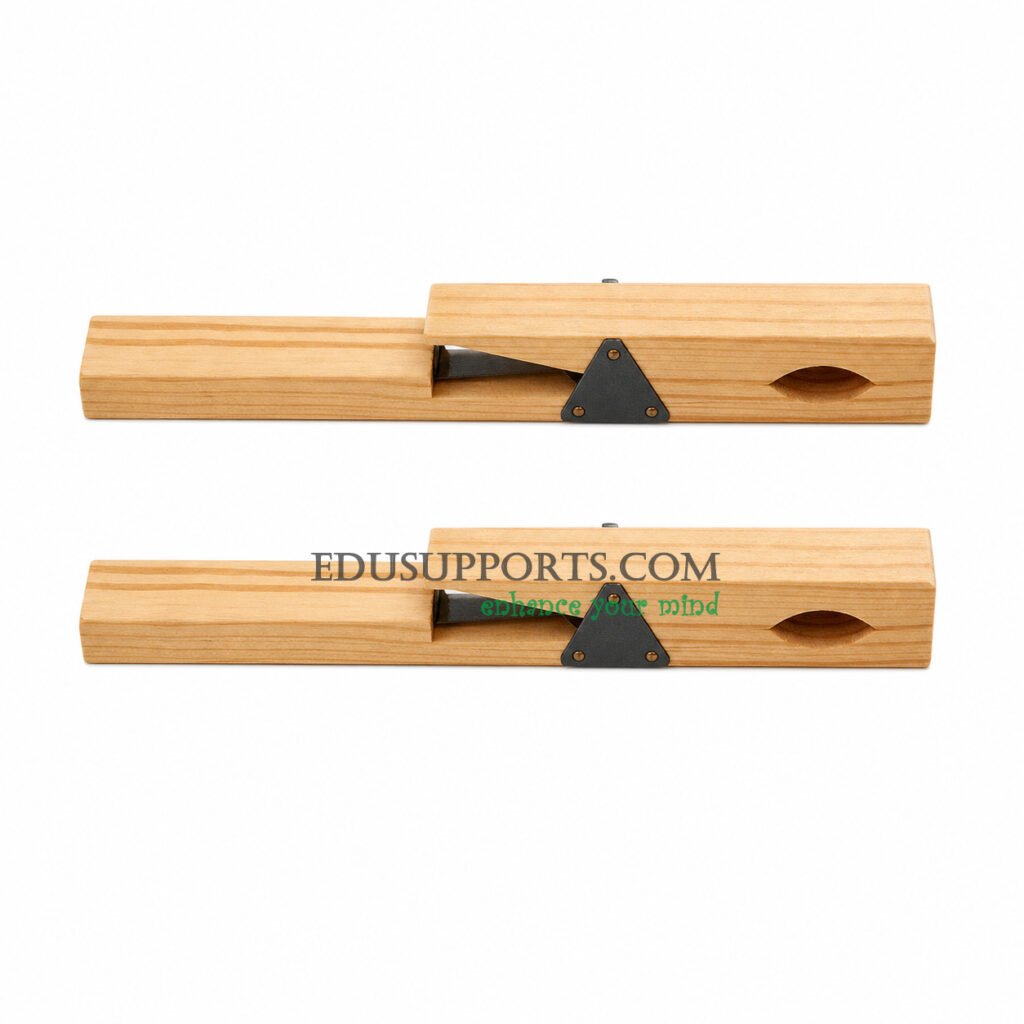 Wooden test tube clamp spring plate peg style 180x10mm for max 20mm tubes laboratory