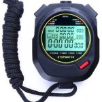 Digital Stopwatch Timer Multi-lapsSplits 0.001second Timing 3-Row Large Screen