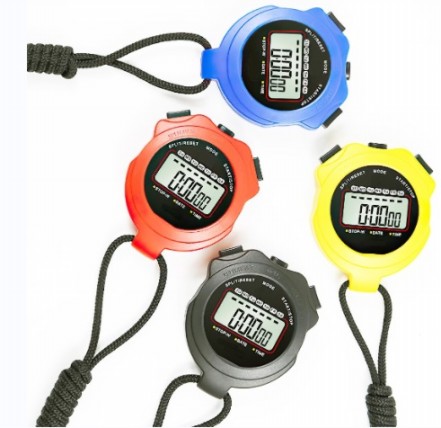 Digital Stopwatch Timer One Lap Split 0.01second Timing Large Display