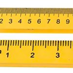 Measuring Rulers Bamboo Rulers Metric and Inch scale 39 اینچ 100 cm 1000mm