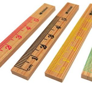 Measuring Rulers Bamboo Straight Rulers Metric Scale 5 cm