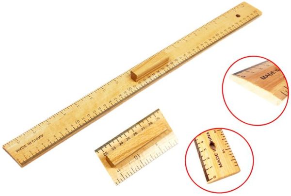 Measuring Rulers Wooden Rulers Metric and Inch scale 19 Duim 50 cm 500mm