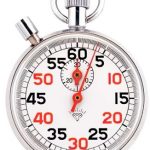 Mechanische stopwatch-timer 30 Minuten 60 Seconden per cirkel met pauze 0.2 Tweede minimumschaal